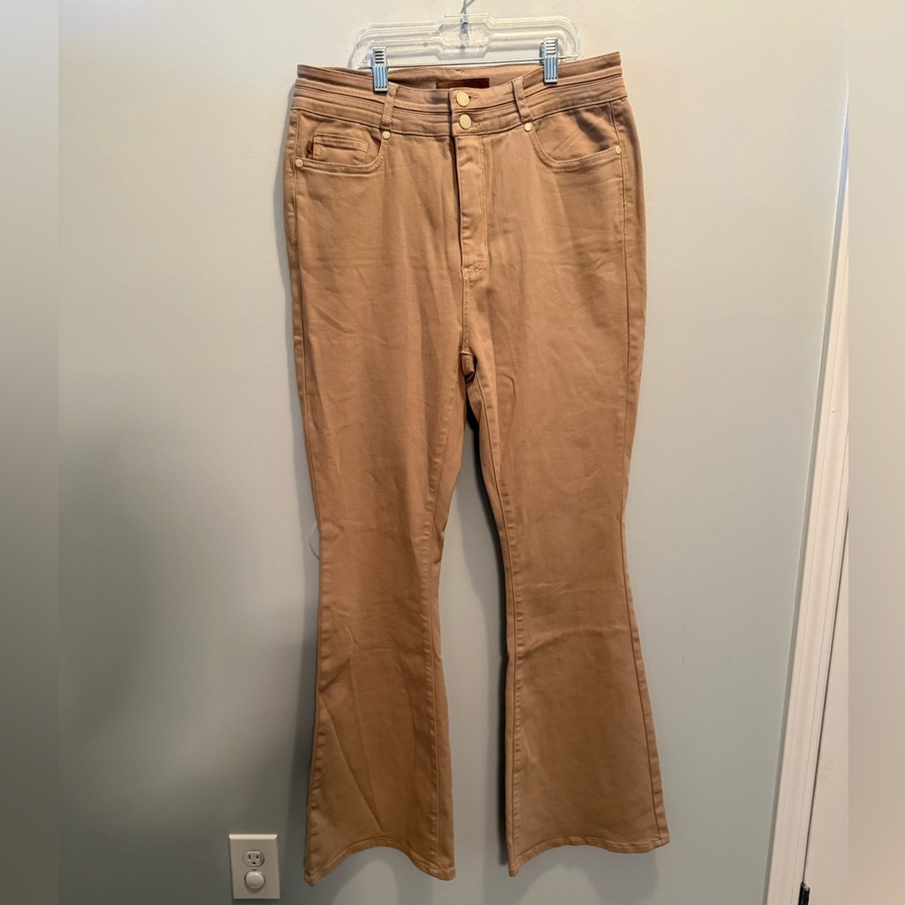 Judy Blue Khaki Flare Pants 15/32